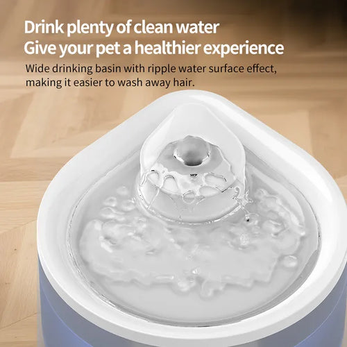 PurrFlow Pro silent cat water fountain with continuous water flow